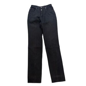 Lawman Western Jeans Women 11 Black 90s Vintage High Rise Button Fly Straight